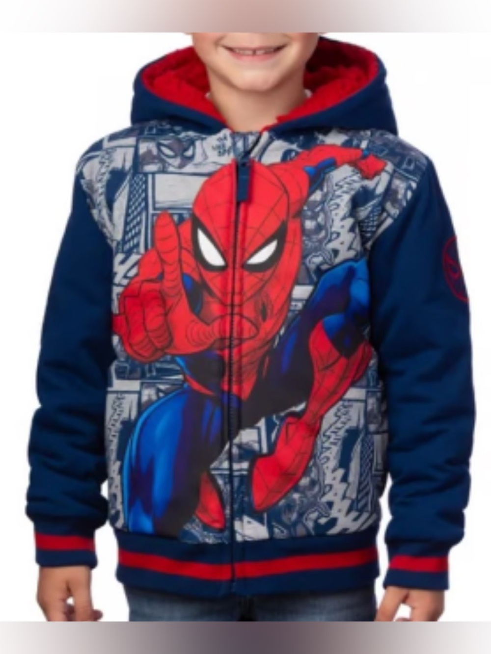 Spider-Man Plush Hoodie Size 7
